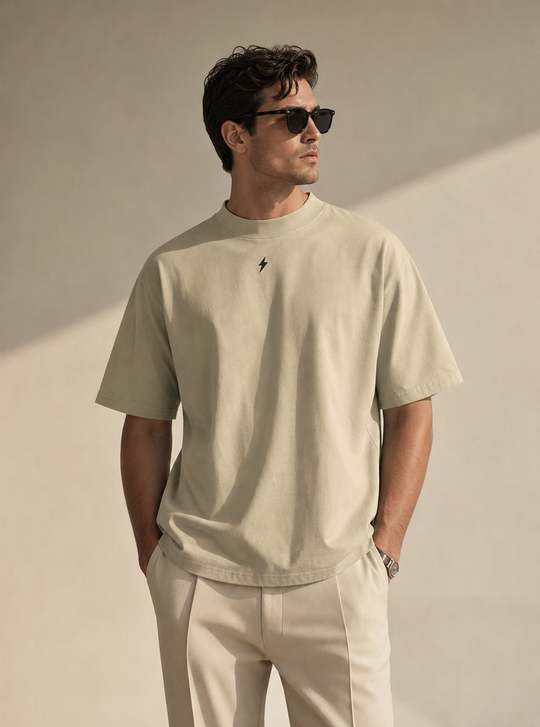 ANFANG N°001 — Organic Oversized Drop-Shoulder Tee